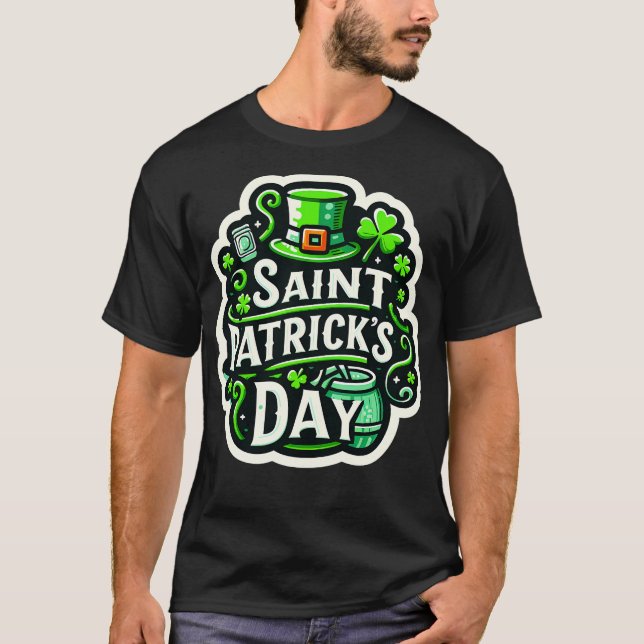 Sankt Patriks dag 1 T Shirt (Framsida)