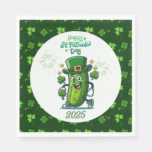 Sankt Patriks dag-sallad 2025 Pappersservett (Framsidan)