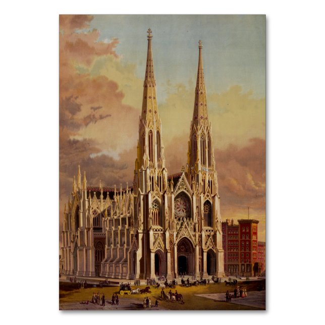 Sankt Patriks katedral i Midtown Manhattan  Bordsnummer (Framsidan)