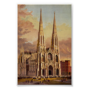 Sankt Patriks katedral i Midtown Manhattan Fototryck