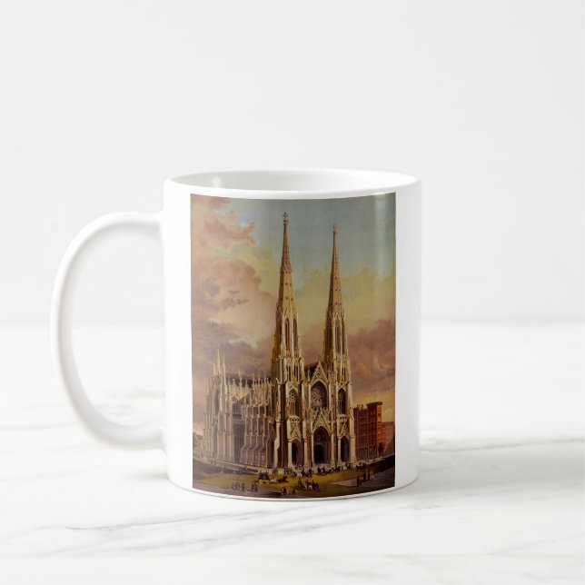 Sankt Patriks katedral i Midtown Manhattan  Kaffemugg (Vänster)