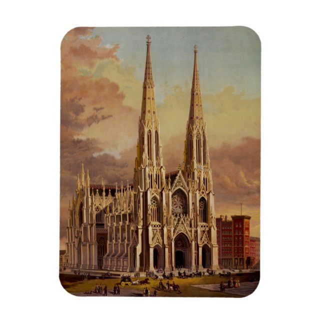 Sankt Patriks katedral i Midtown Manhattan  Magnet (Vertikal)