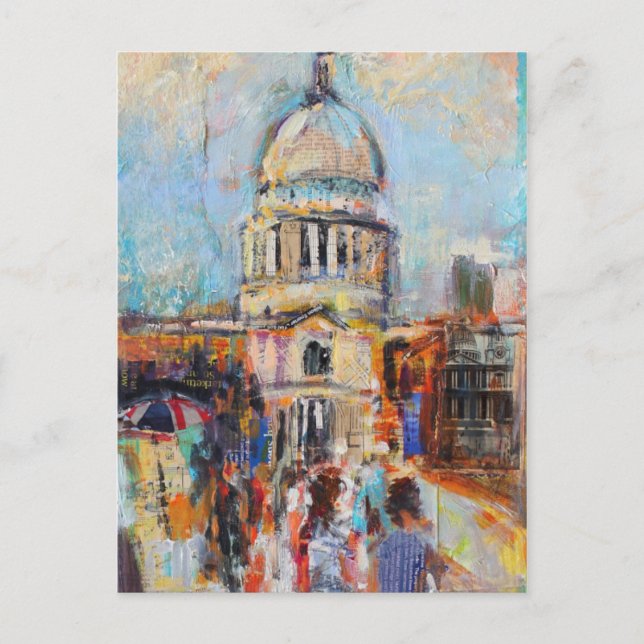 Sankt Pauls från millenniebron Vykort (Framsida)