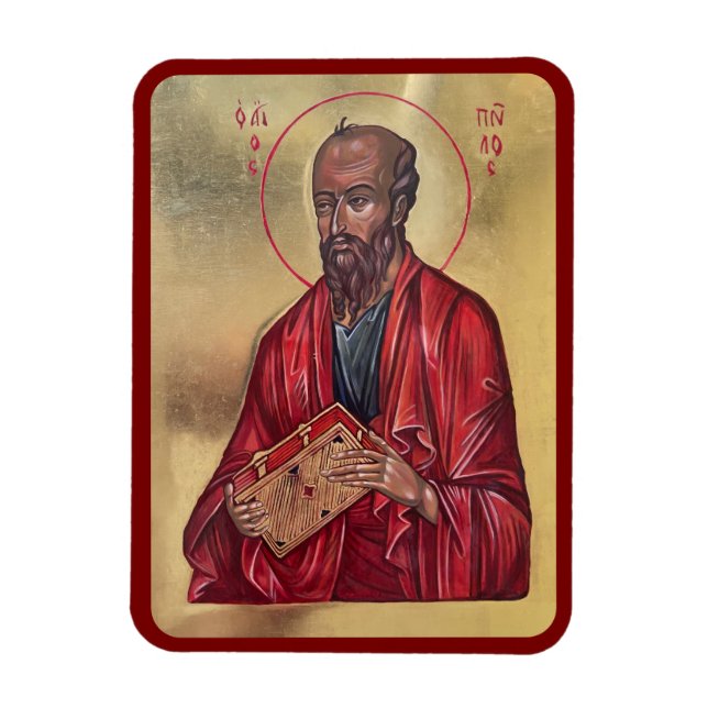 Sankt Paulus Aposteln Ortodox Ikon Magnet (Vertikal)