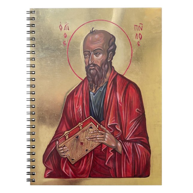 Sankt Paulus Aposteln - Östortodox ikon Anteckningsbok (Framsidan)