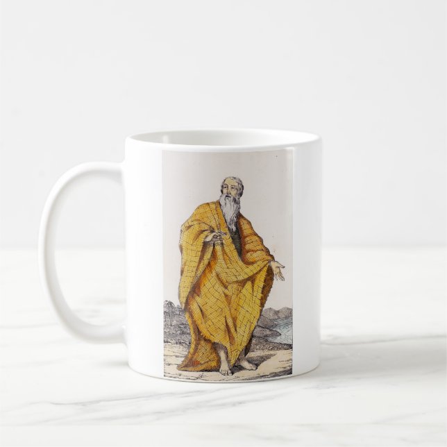 Sankt Paulus av Thebe Förste kristna eremit Konst Kaffemugg (Vänster)