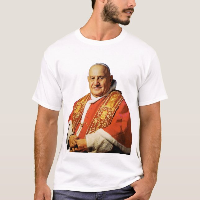 Sankt påve John XXIII, ledare för katolska kyrkan T Shirt (Framsida)