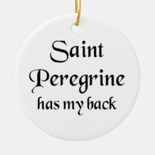 sankt pellegrinus julgransprydnad keramik