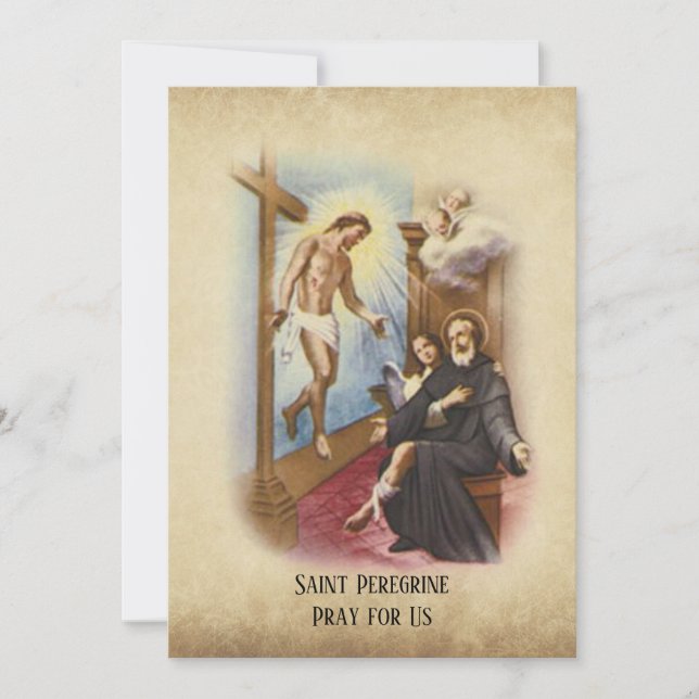 Sankt Peregrine Patron Saint of Cancer Patienter (Framsida)