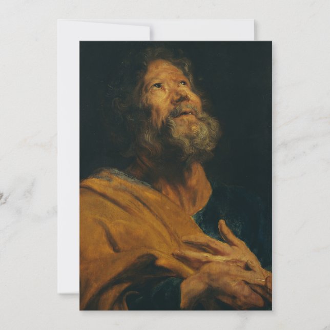 Sankt Peter av Antoon van Dyck Inbjudningar (Framsida)