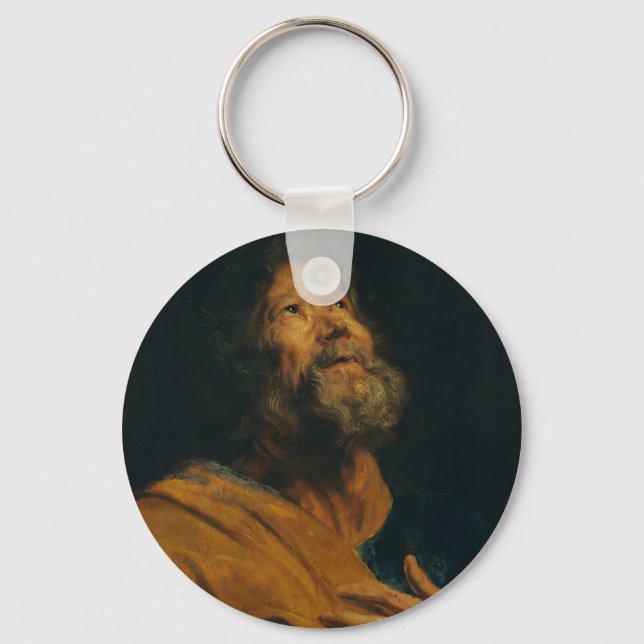 Sankt Peter av Antoon van Dyck Nyckelring (Framsida)