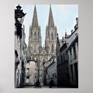 Sankt Peter Cologne Tyskland 1910 Poster