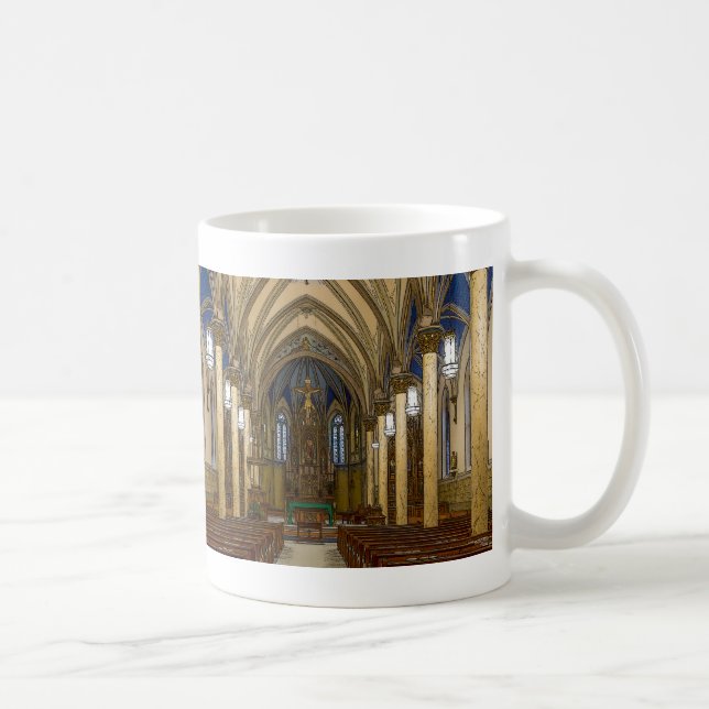 Sankt Peter-katolska kyrkan Painterly Coffee Mugg (Höger)