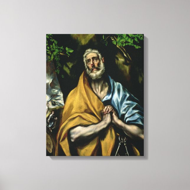 Sankt Peter-Tårar i slutet av 1580-talet Canvastryck (Framsida)