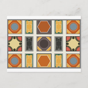 Sankt Peter's Basilica Rom Inspired Tile Design Vykort