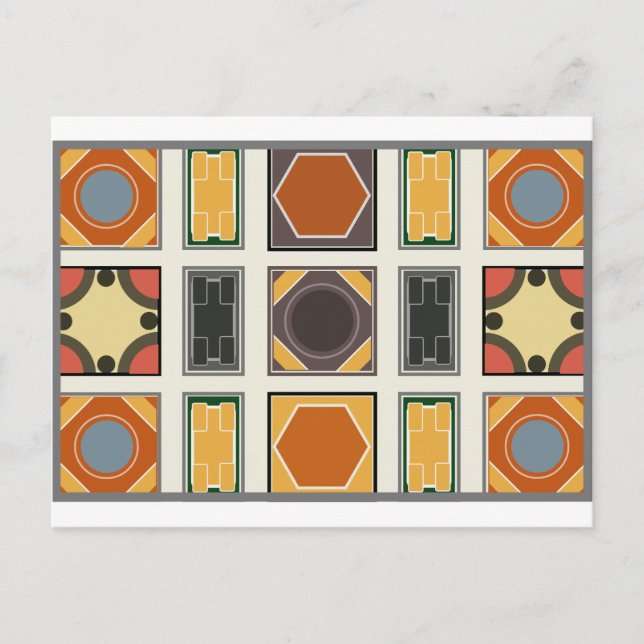 Sankt Peter's Basilica Rom Inspired Tile Design Vykort (Framsida)