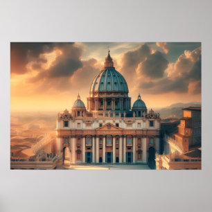 Sankt Peters basilika Italien Europa Resa Poster