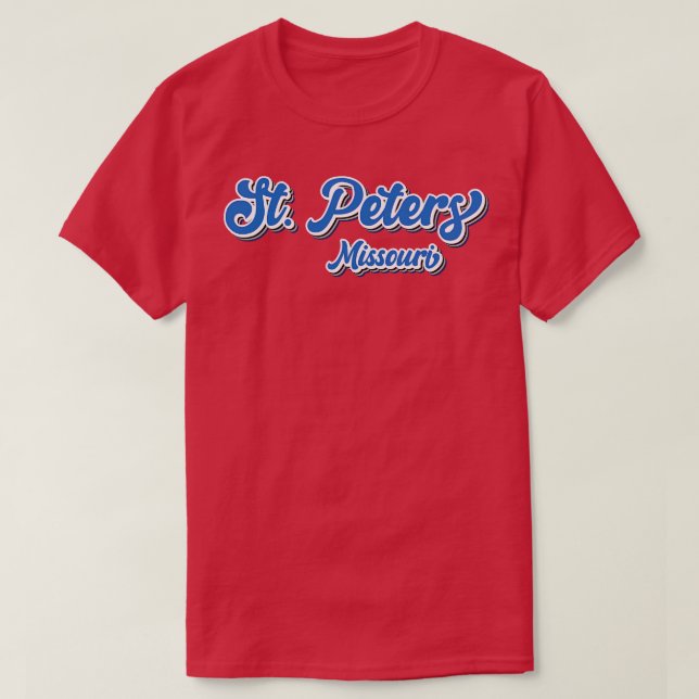 Sankt Peters Missouri Typography T Shirt (Design framsida)