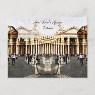 Sankt Peter's Square, Vatican-vykort Vykort