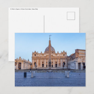 Sankt Peters torg i Vatikanstaten - Rom, Italien Vykort