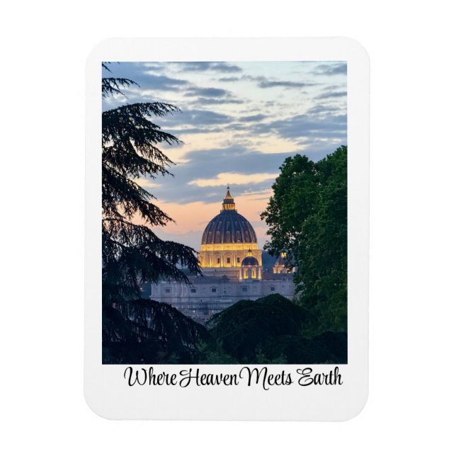 Sankt Petersbasilikan | Rom, Italien Magnet (Vertikal)