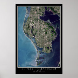 Sankt Petersburg - Clearwater Florida Satellite Ka Poster