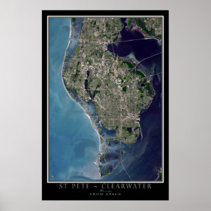 Sankt Petersburg - Clearwater Florida Satellite Ka Poster