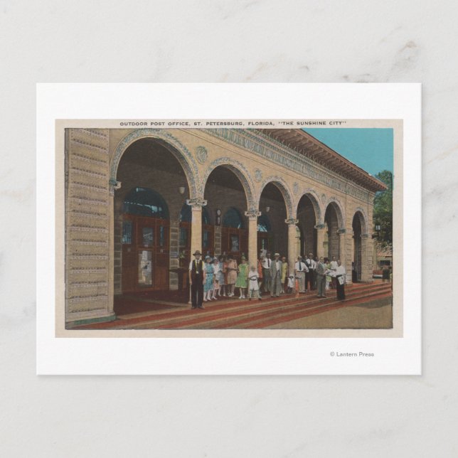 Sankt Petersburg, FL - Exterior View of Post Vykort (Framsida)