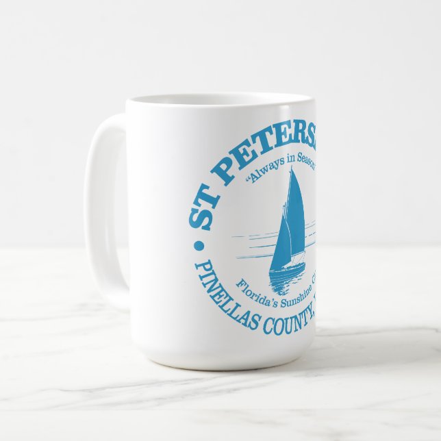 Sankt Petersburg Fl (havssköldpadda) Kaffemugg (Framsida vänster)