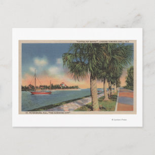 Sankt Petersburg, FL - View of Coffee Pot Vykort