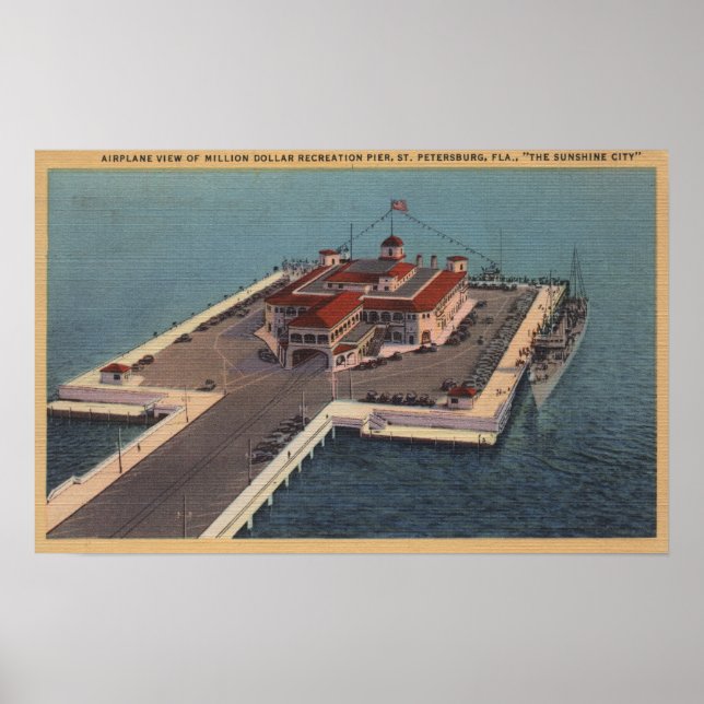 Sankt Petersburg, Florida - Aerial of Million Poster (Framsidan)