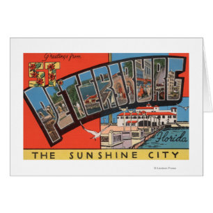 Sankt Petersburg, Florida - Stora Brev Scenes Hälsningskort