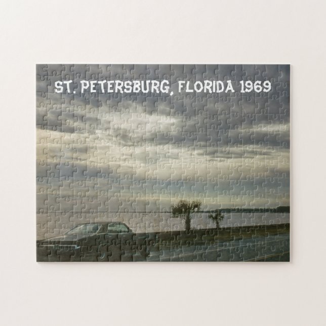 Sankt Petersburg Florida Sunset 10x14 Photo Puzzle Pussel (Horisontell)