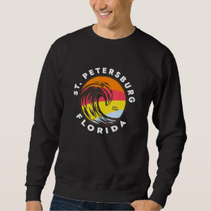 Sankt Petersburg Florida Vacation Souvenir Ocean W Lång Ärmad Tröja