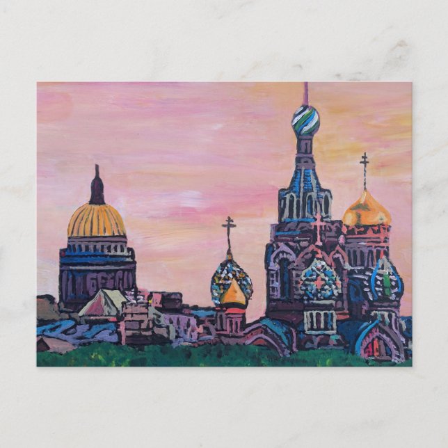 Sankt Petersburg II Vykort (Framsida)