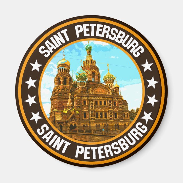 Sankt Petersburg Magnet (Framsidan)