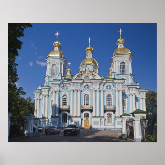 Sankt Petersburg, Mariinsky, Nikolsky Cathedral Poster (Framsidan)