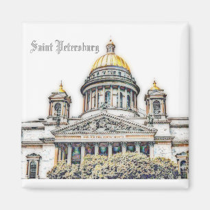 Sankt Petersburg, Ryssland City View Landcape Magn Magnet