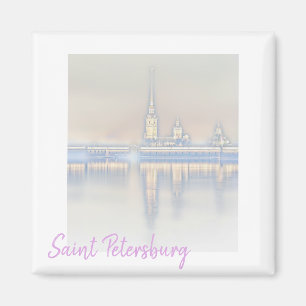 Sankt Petersburg Ryssland City View Landcape Magne Magnet