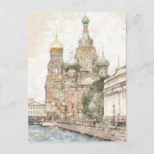 Sankt Petersburg, Ryssland Helg Vykort