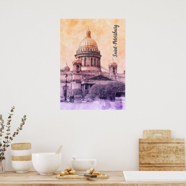 Sankt Petersburg, Ryssland Poster (Kök)