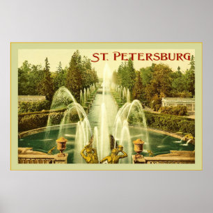 Sankt Petersburg ~ Vintage resor Poster