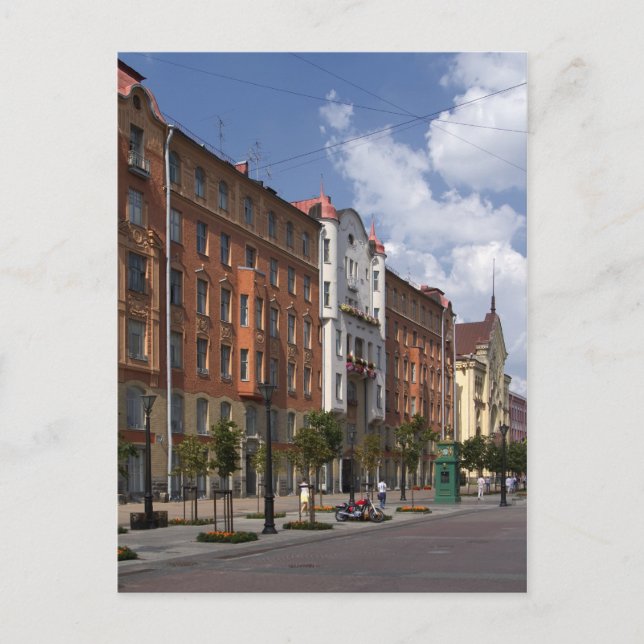 Sankt Petersburgs gator, Ryssland Vykort (Framsida)