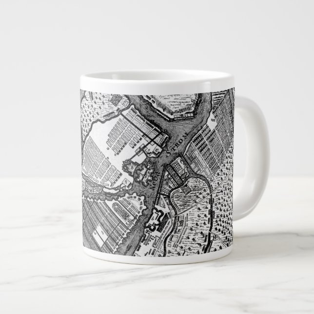 Sankt Petersburgsplan Jumbo Mugg (Framsida höger)