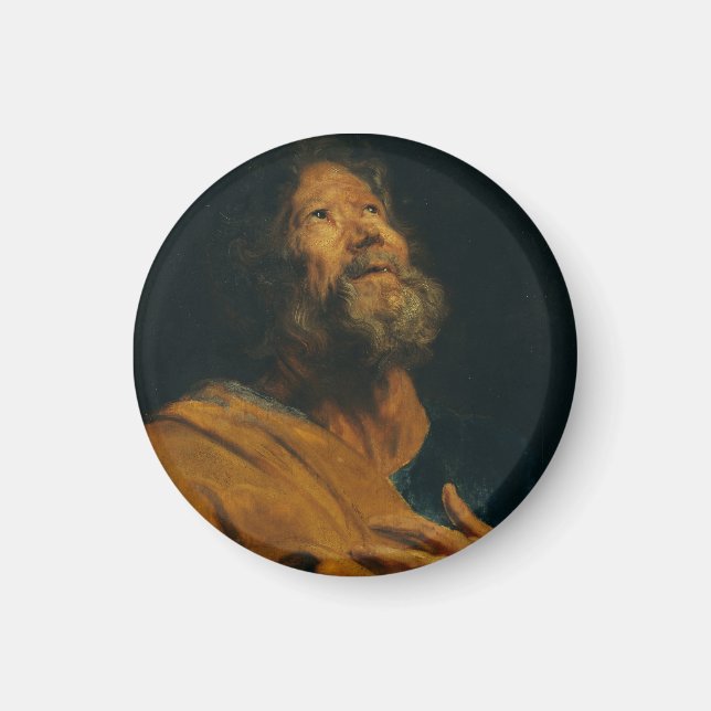 Sankt Petrus av Antoon van Dyck Magnet (Framsidan)