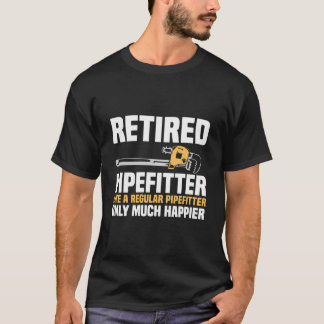 Sänkt pipefitter som en vanlig pipefitter t shirt