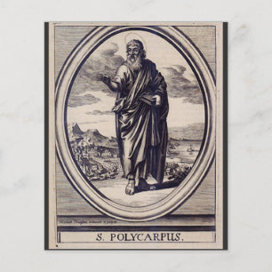 Sankt Polykarp av Smyrna martyr och kyrkofader