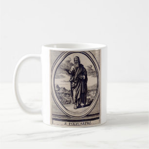 Sankt Polykarp av Smyrna martyr och kyrkofader Kaffemugg