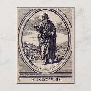 Sankt Polykarpos apostoliska kyrka Fader Grafisk k Vykort