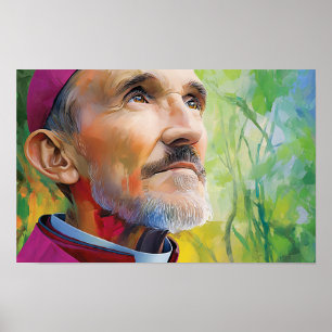 Sankt Robert Bellarmine Steadfast Gaze Poster